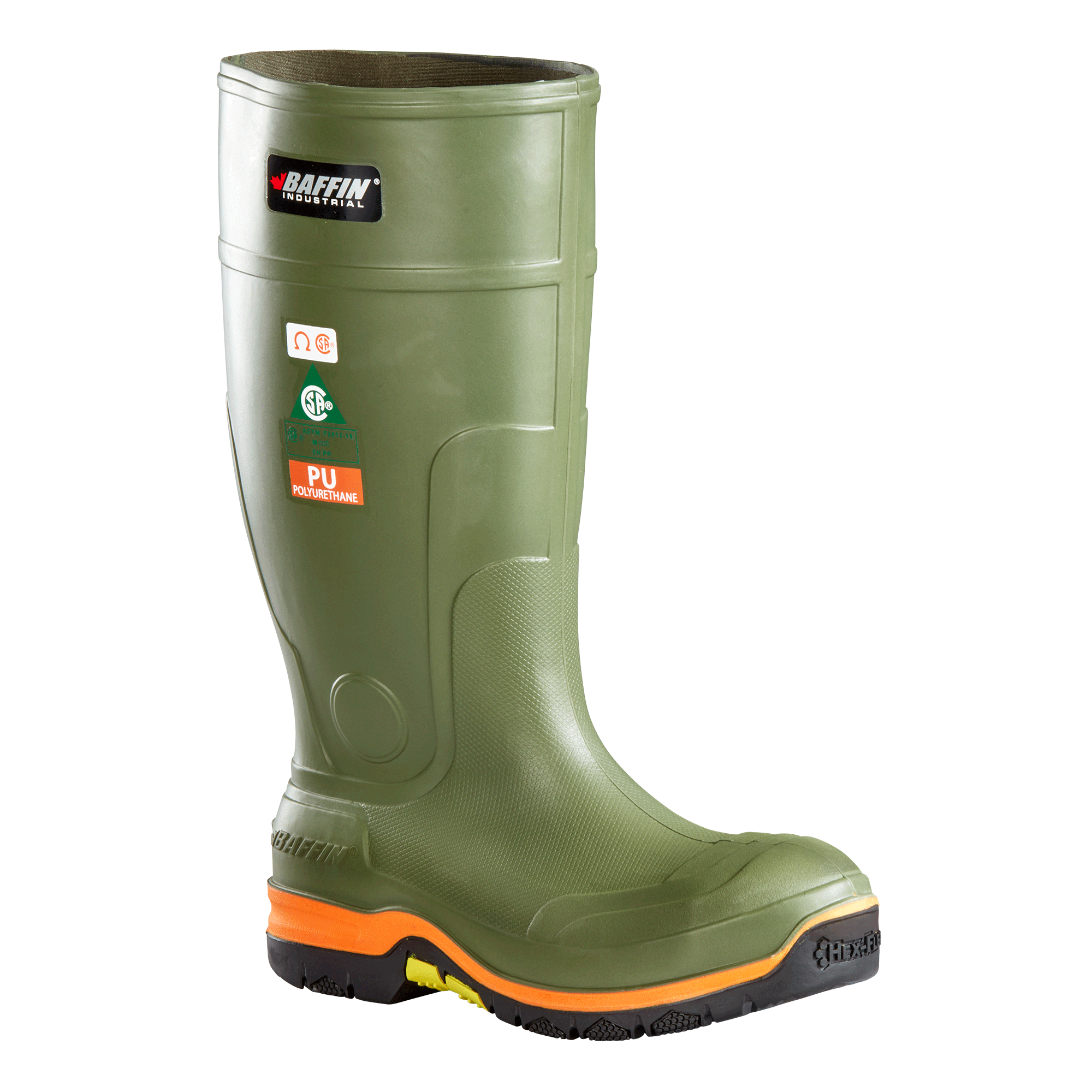HERCULES (Safety Toe & Plate) | Unisex Boot - Primary || Forest/Orange/Black