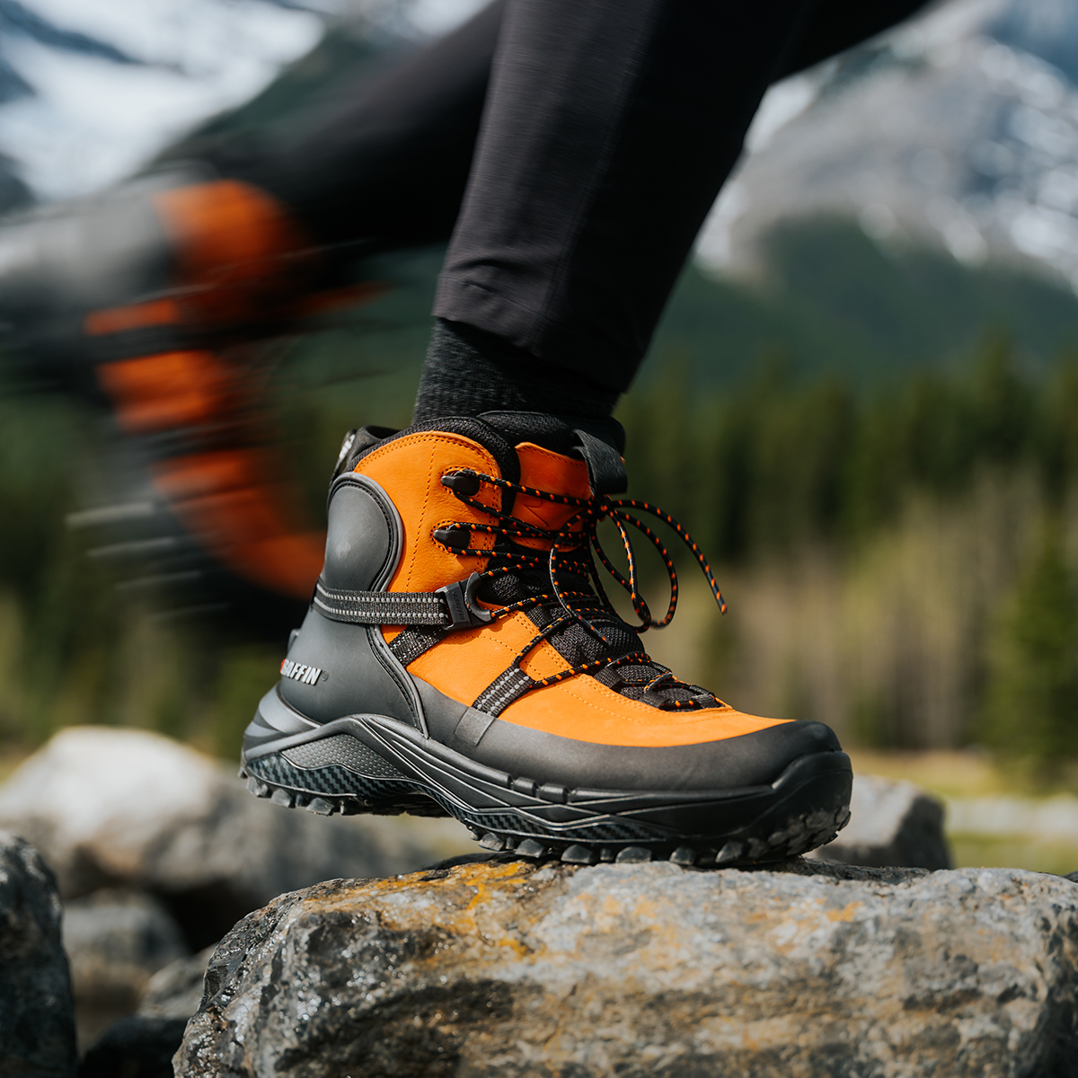 BRUCE MID | Men’s Boot - Lifestyle || Burnt Orange/Black