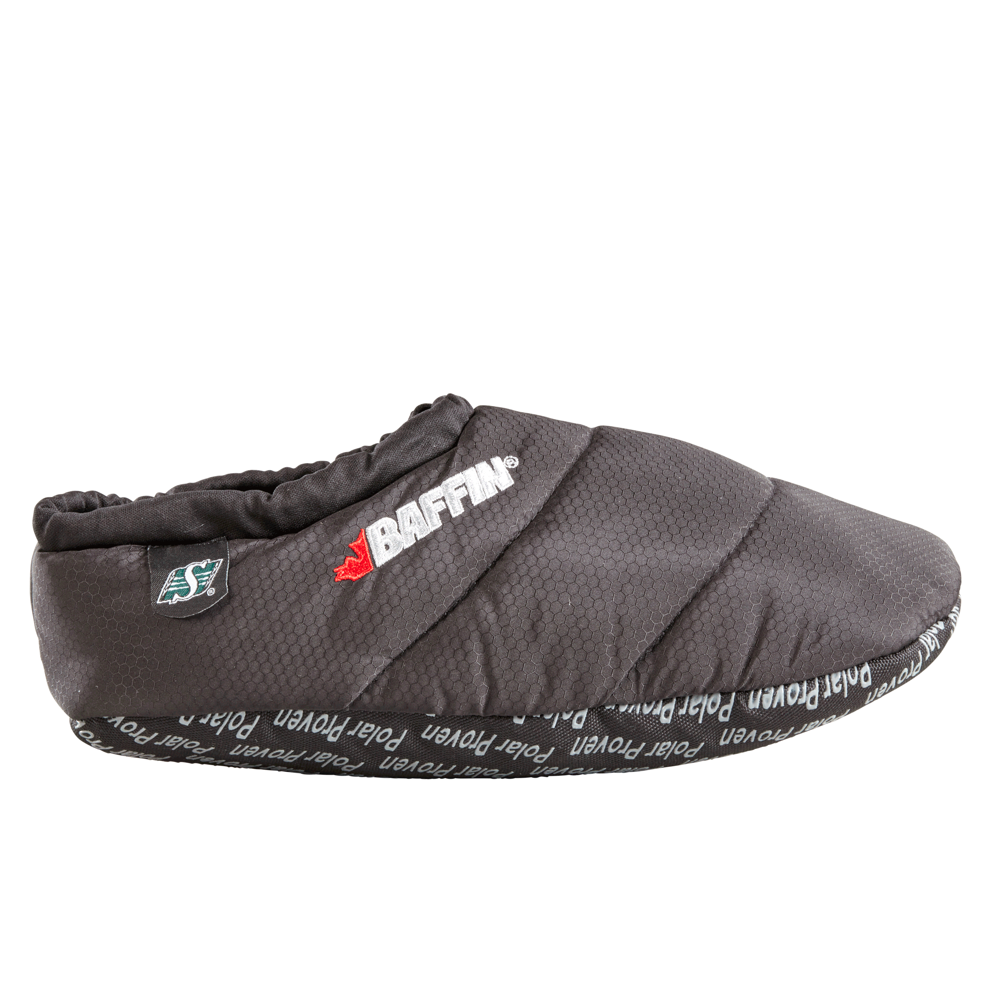 CUSH (CFL) | Unisex Hybrid Slipper || Black/Saskatchewan