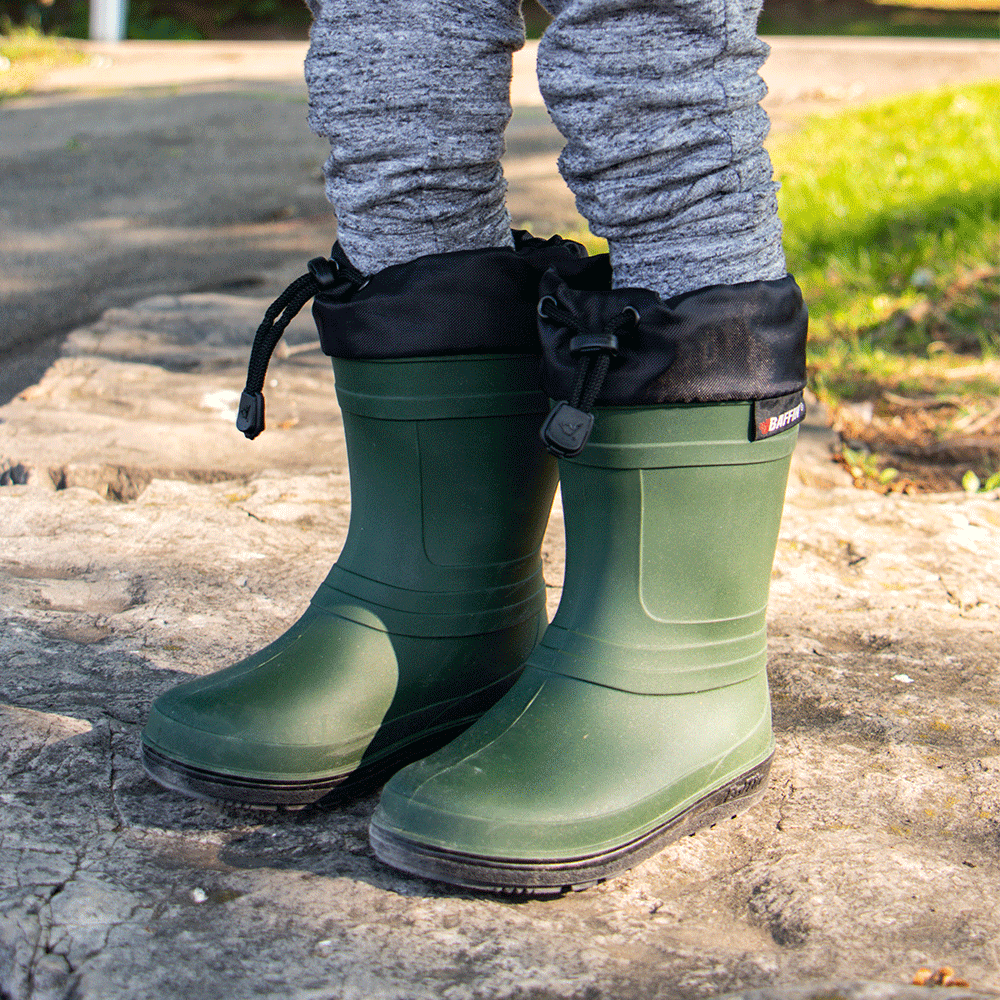 ICE CASTLE | Kids Boot - Top || Green/Black