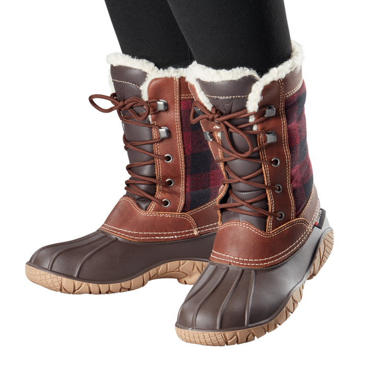 JASPER | Women's Boot - Onfoot || Red/Black-Plaid