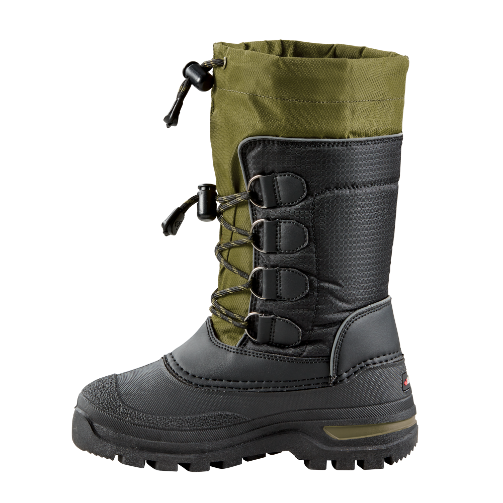 PINETREE | Big Kids Boot (Junior) - Medial || Black/Green
