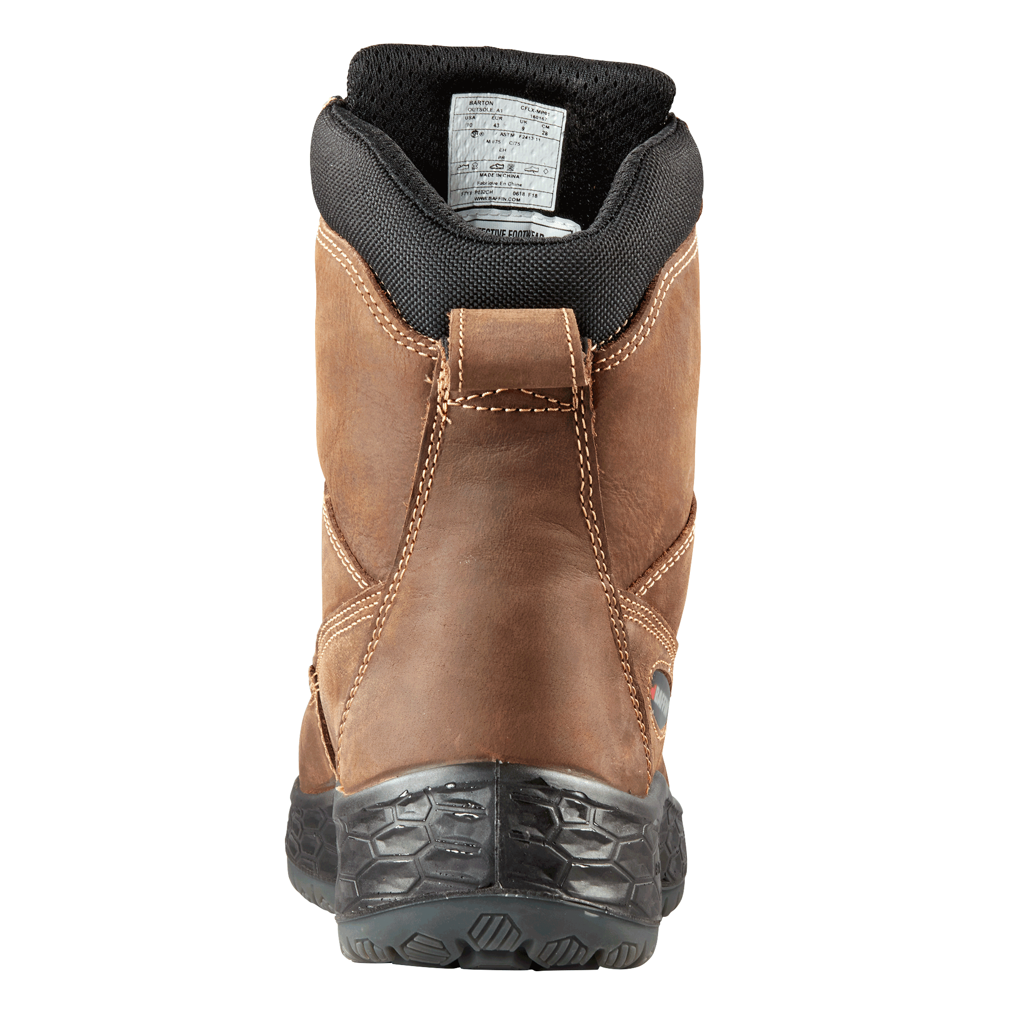 BARTON (Safety Toe & Plate) - Heel || Brown