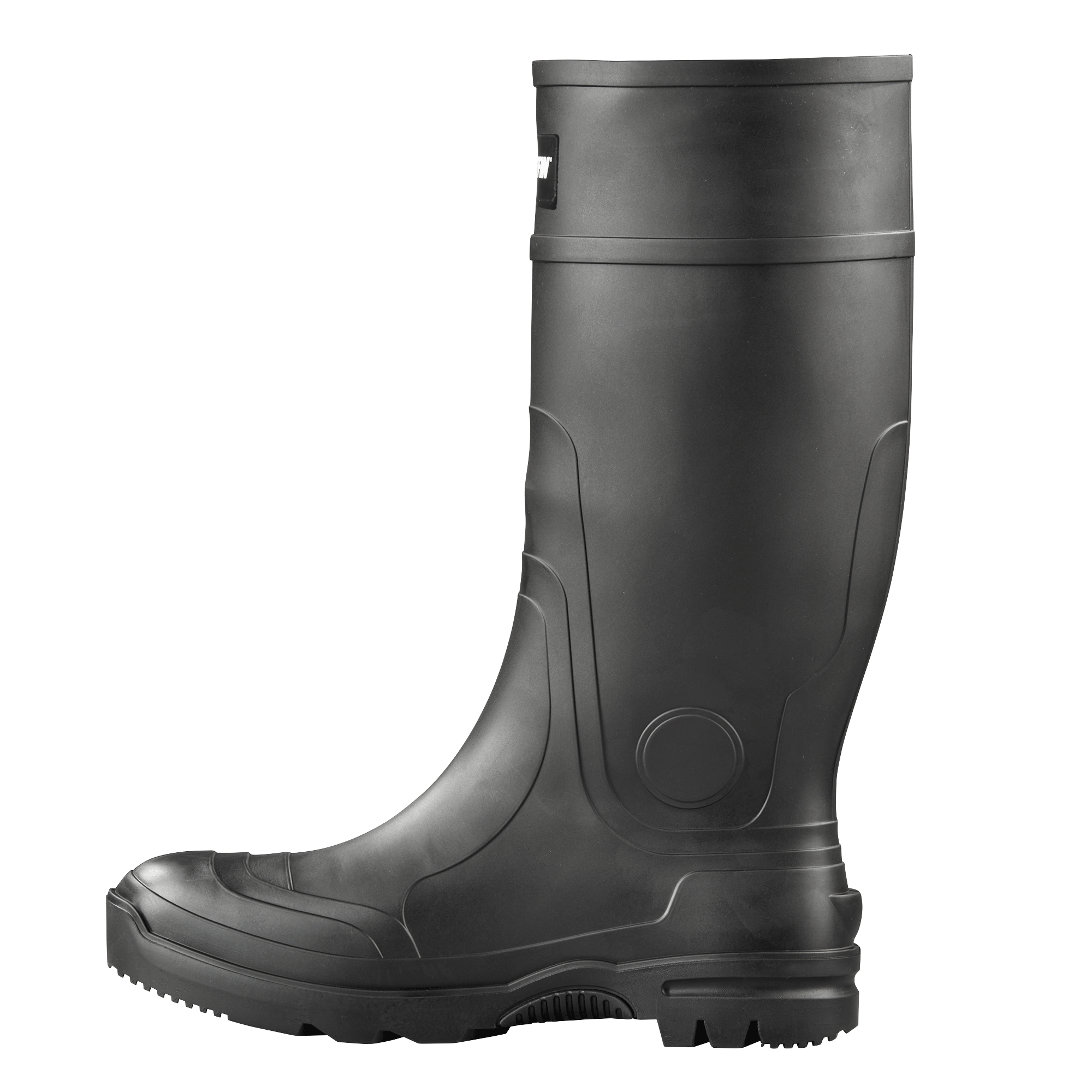 BLACKHAWK (Plain Toe) | Unisex Boot - Medial || Black