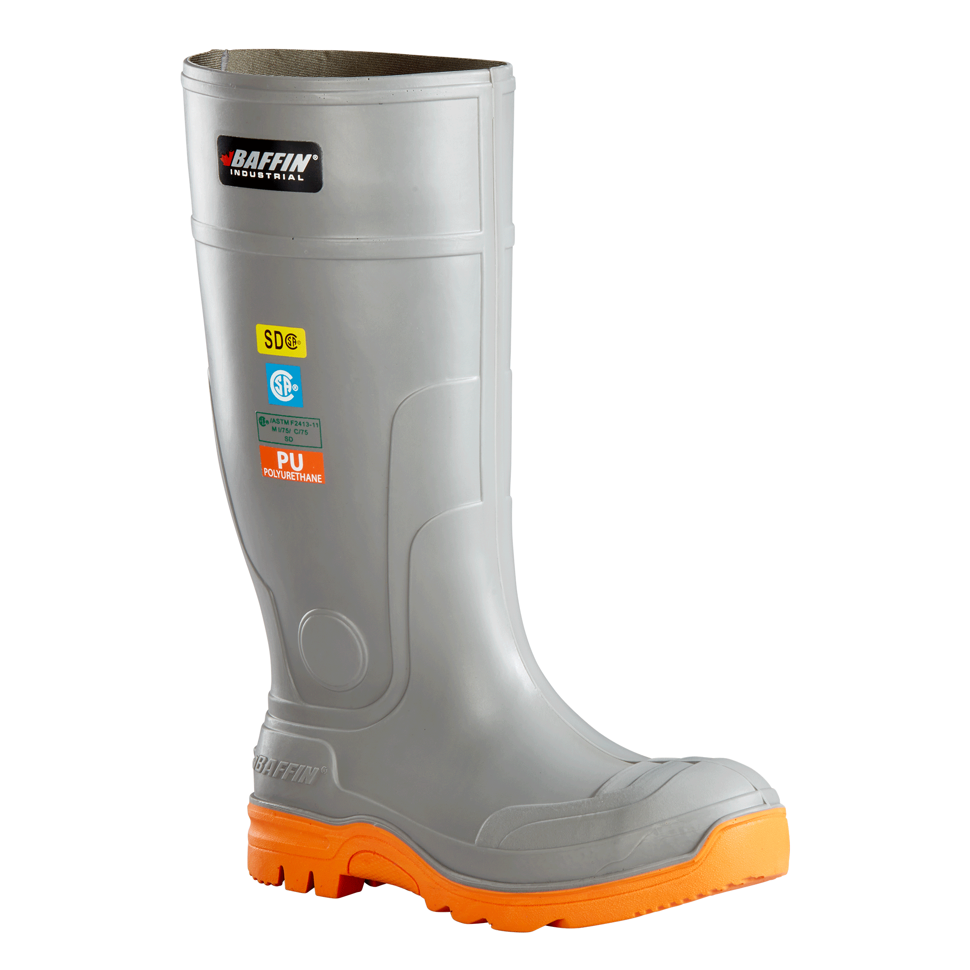 BRUTUS (SAFETY TOE) | Unisex Boot - Primary || Charcoal/Orange