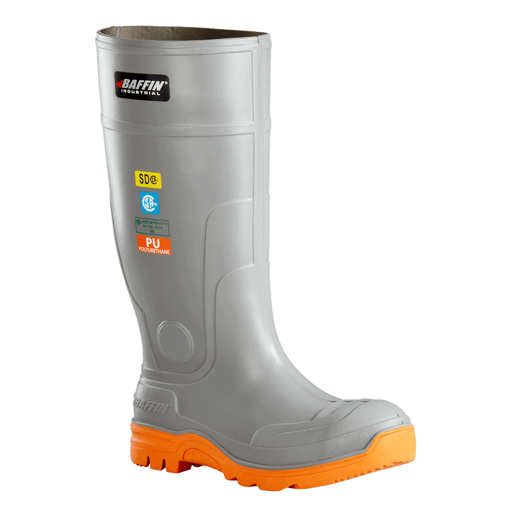 BRUTUS (SAFETY TOE) | Unisex Boot - Primary || Charcoal/Orange