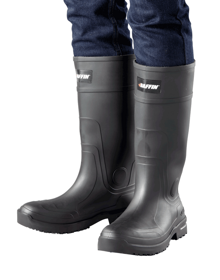 GRIP 360 (Plain Toe) | Unisex Boot - Onfoot || Black