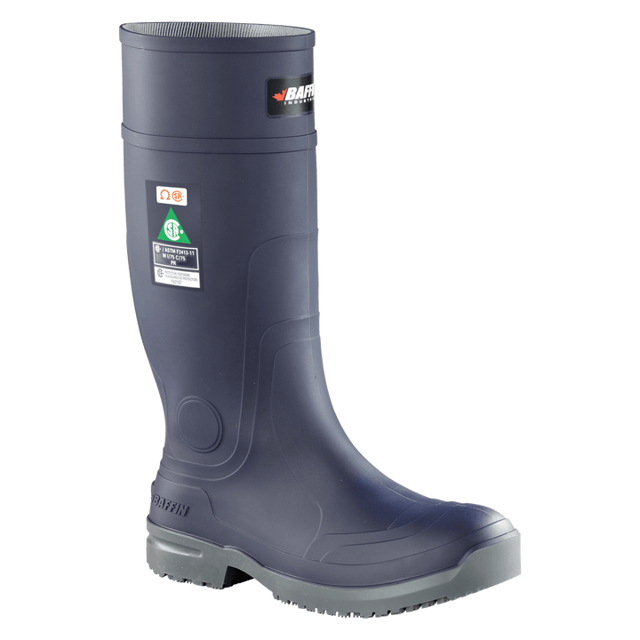 GRIP 360 (Safety Toe & Plate) | Unisex Boot || Blue/Grey