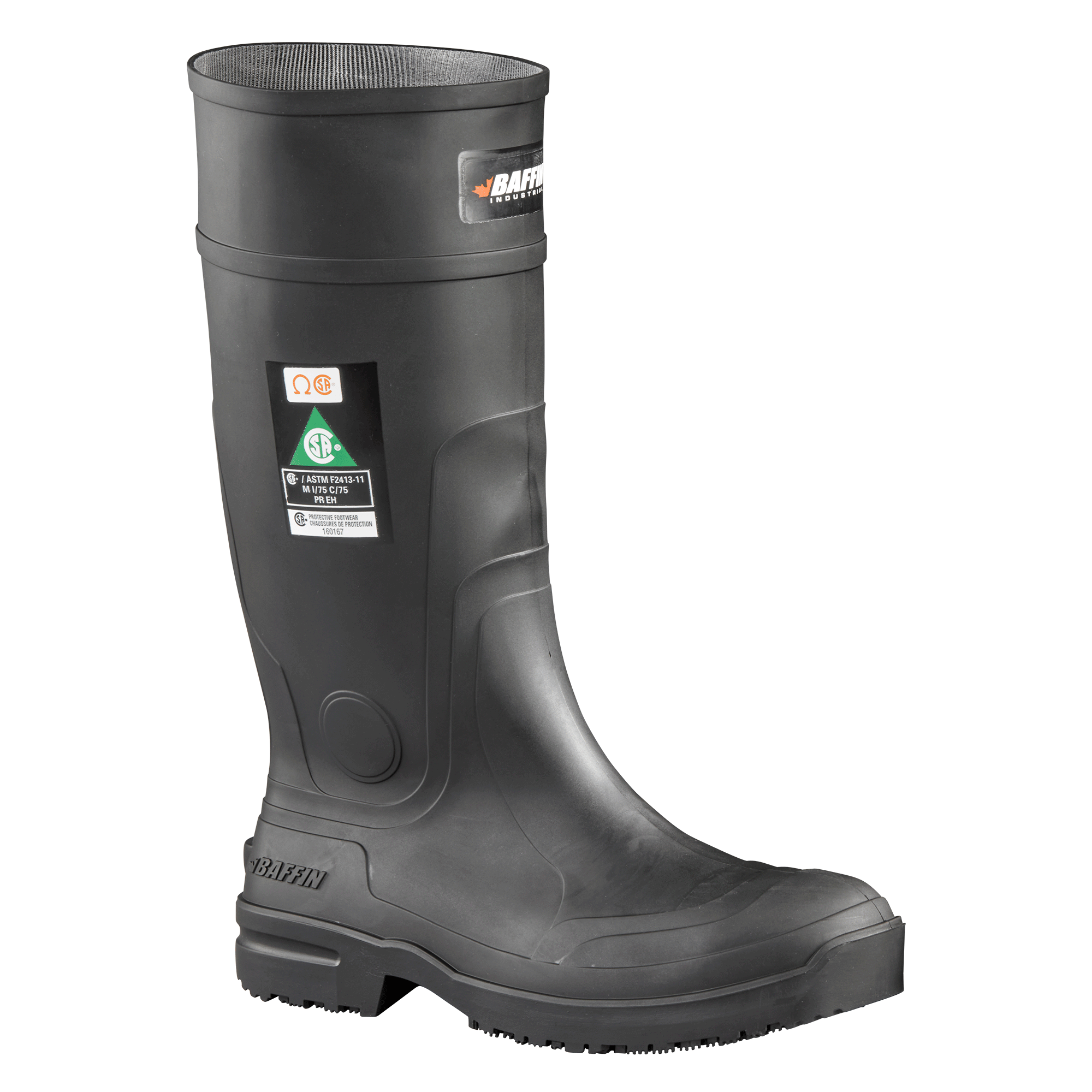 GRIP 360 (Safety Toe & Plate) | Unisex Boot - Primary || Black