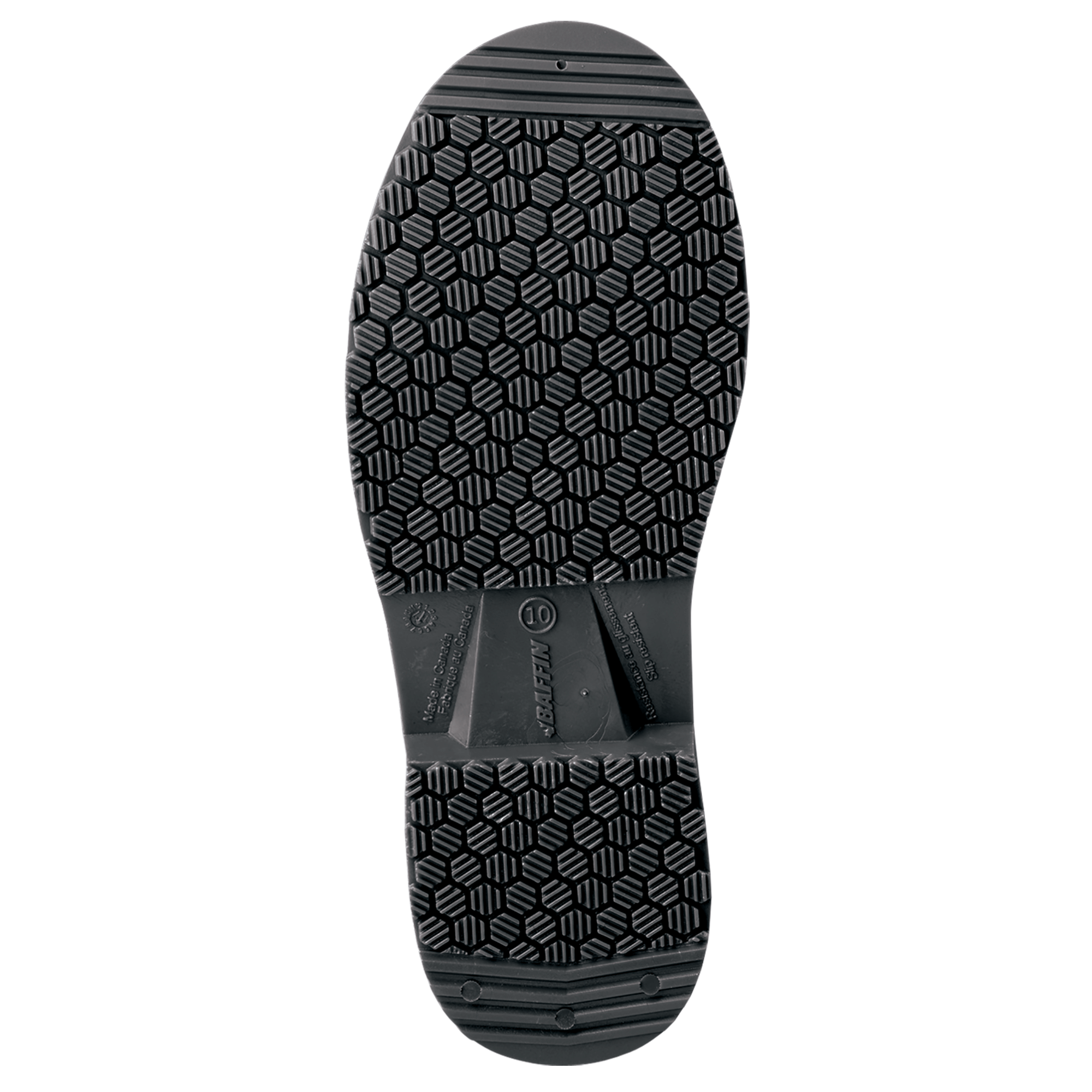 GRIP 360 (Safety Toe & Plate) | Unisex Boot - Sole || Black