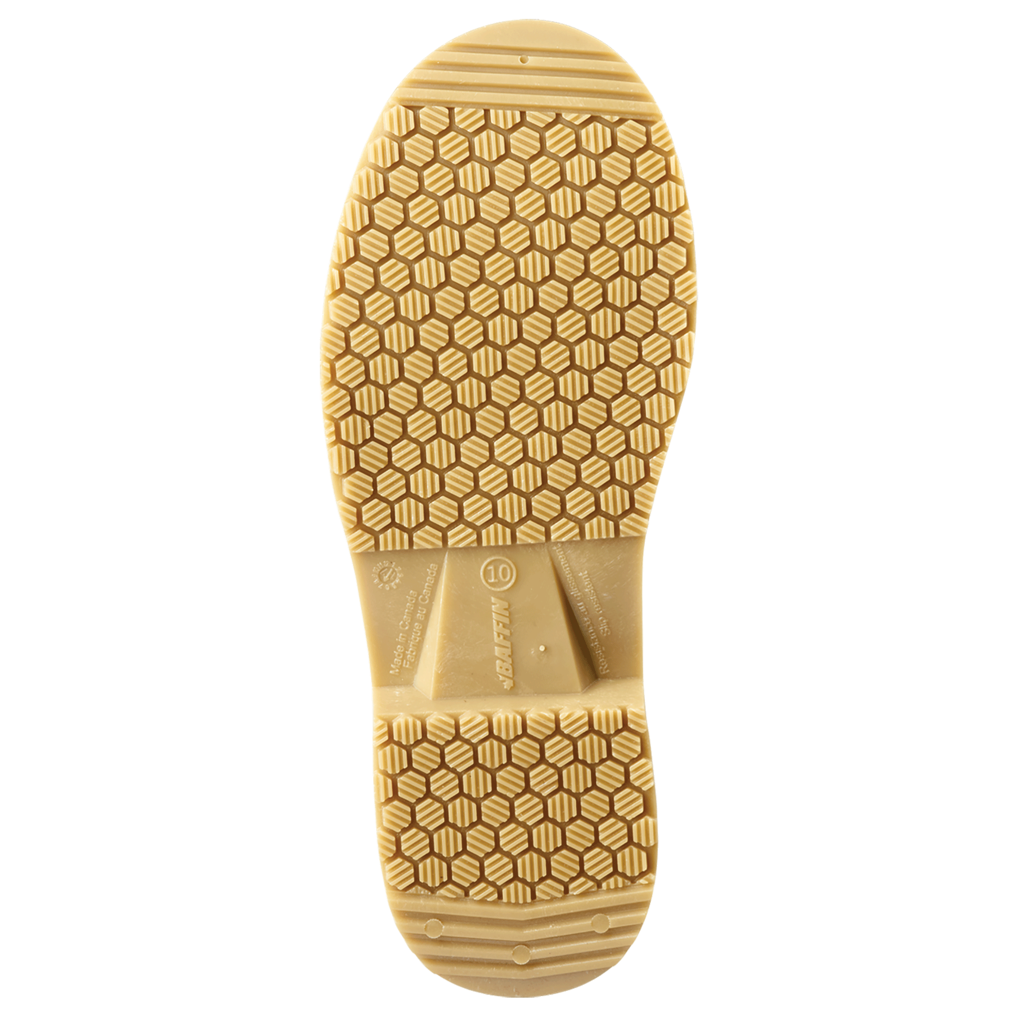 GRIP 360 (Safety Toe & Plate) | Unisex Boot - Sole || White/Amber