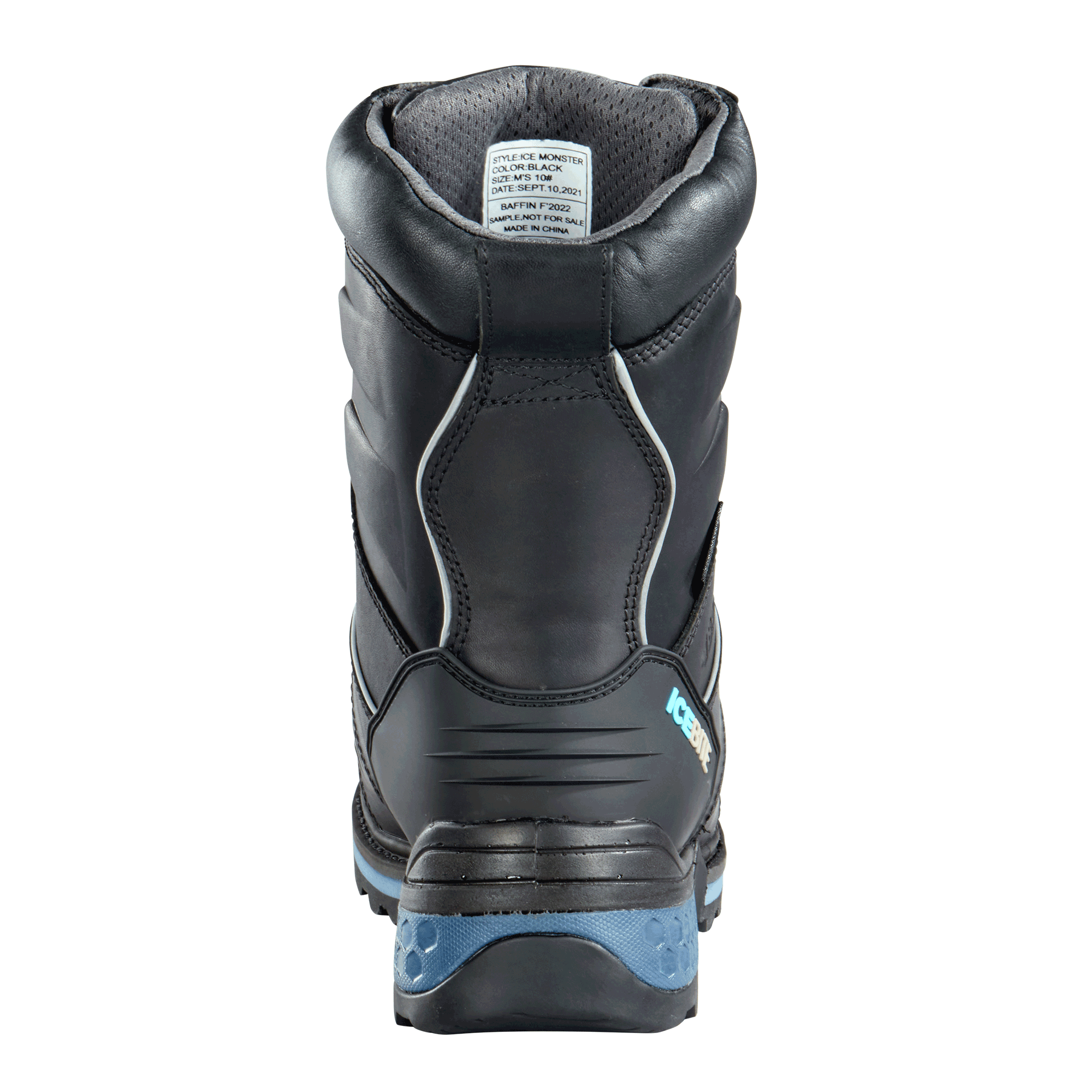 ICE MONSTER (Safety Toe & Plate) | Men's Boot - Heel || Black