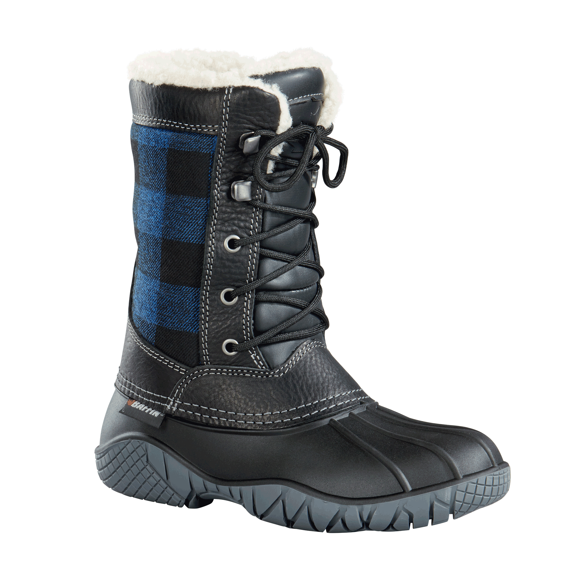 JASPER | Women's Boot - Primary || Blue/Black-Plaid