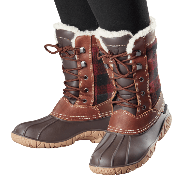 JASPER | Women's Boot - Onfoot || Red/Black-Plaid