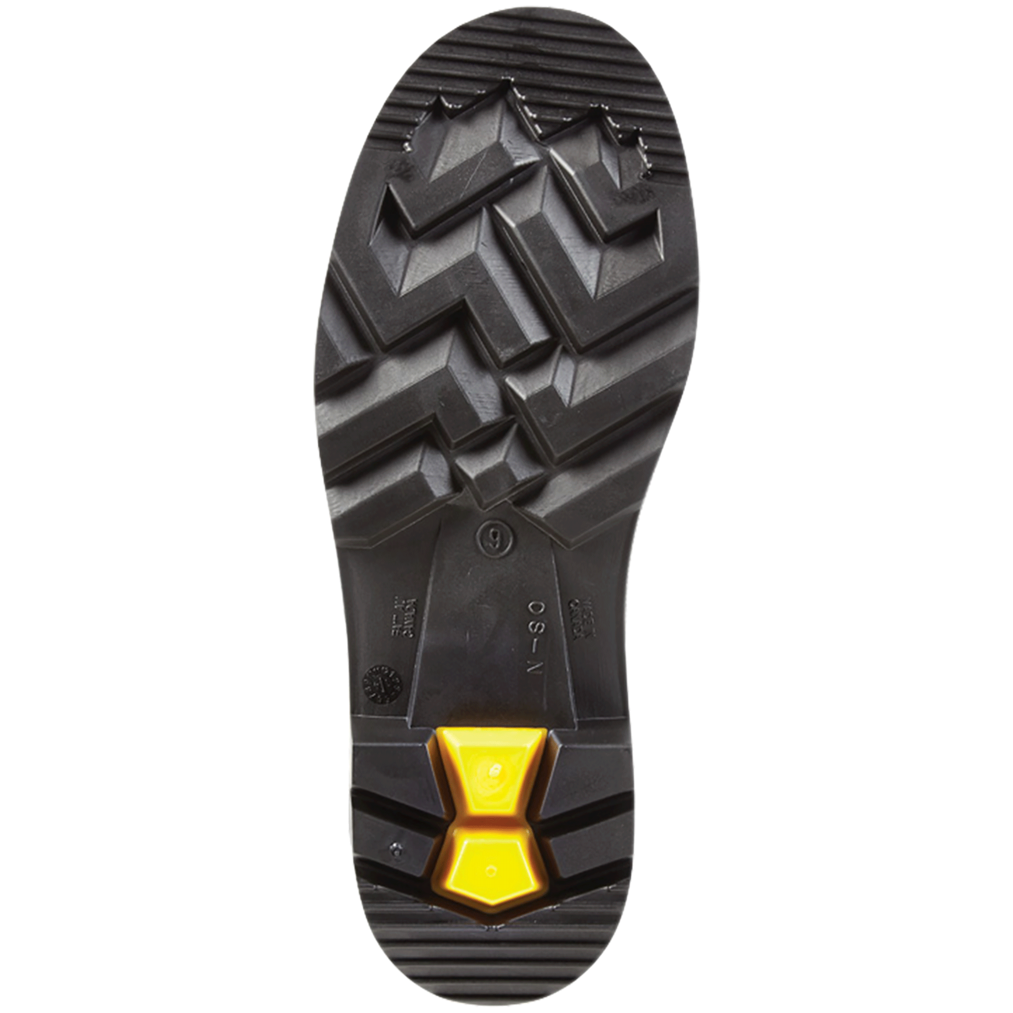 MAXIMUM (Safety Toe & Plate) | Men's Boot - Sole || Black/Yellow