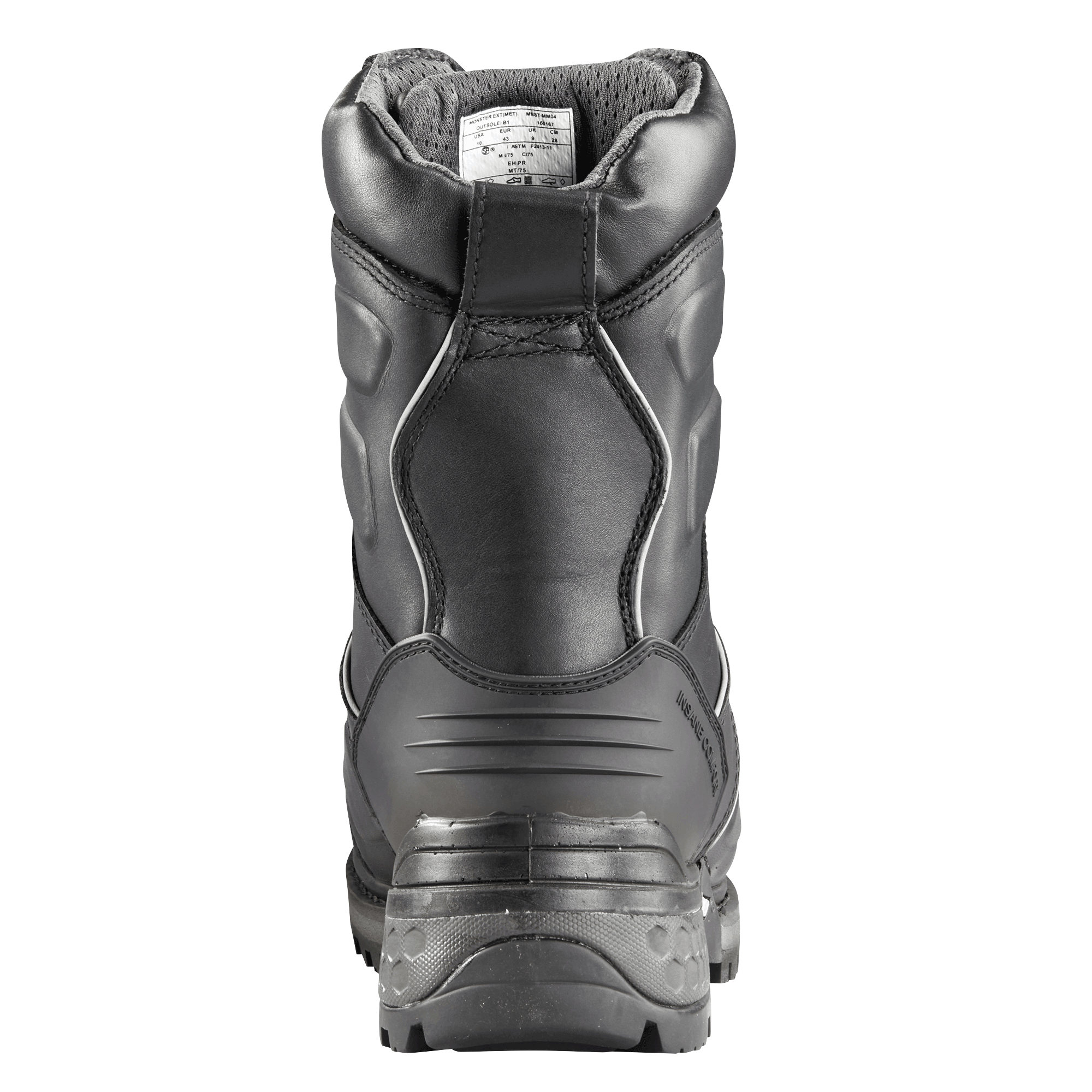 MONSTER 8" (External Metatarsal) | Unisex Boot - Heel || Black