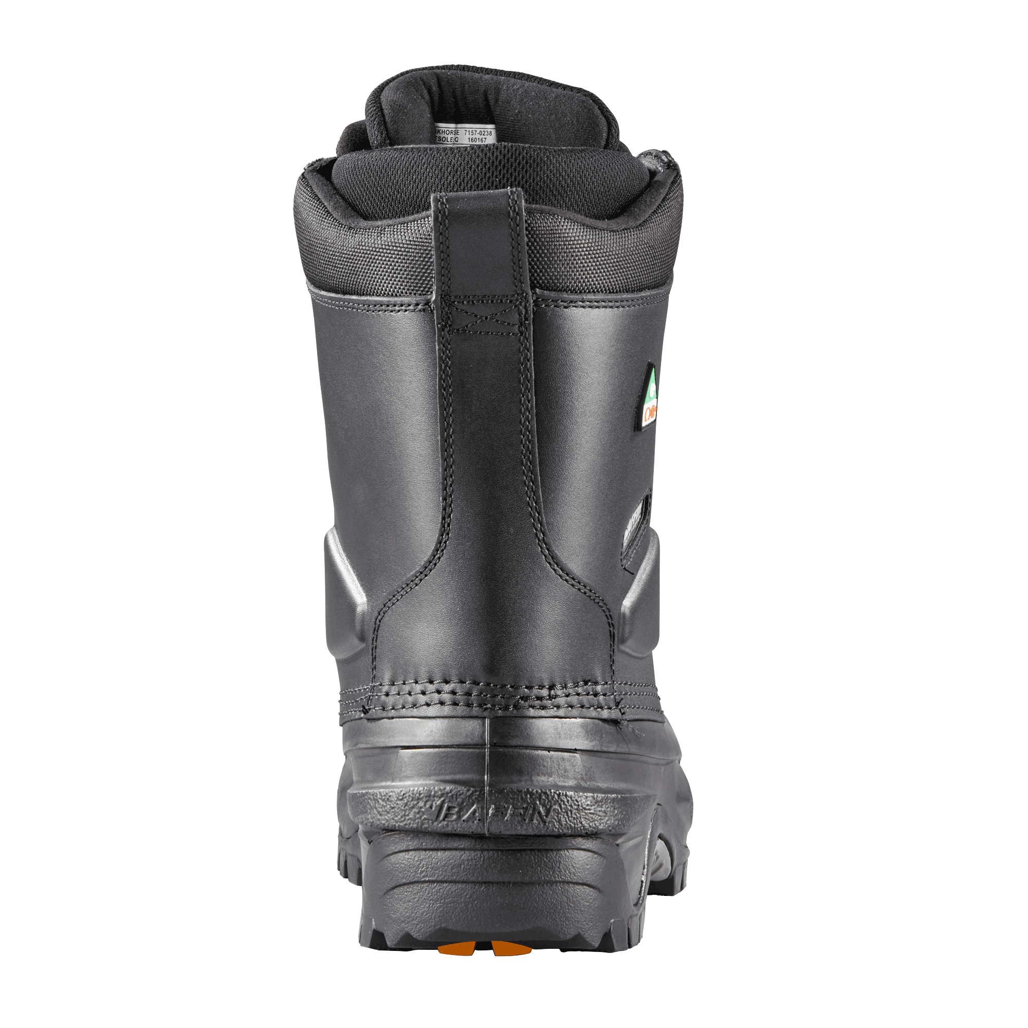 WORKHORSE (Safety Toe & Plate) | Men's Boot - Heel || Black