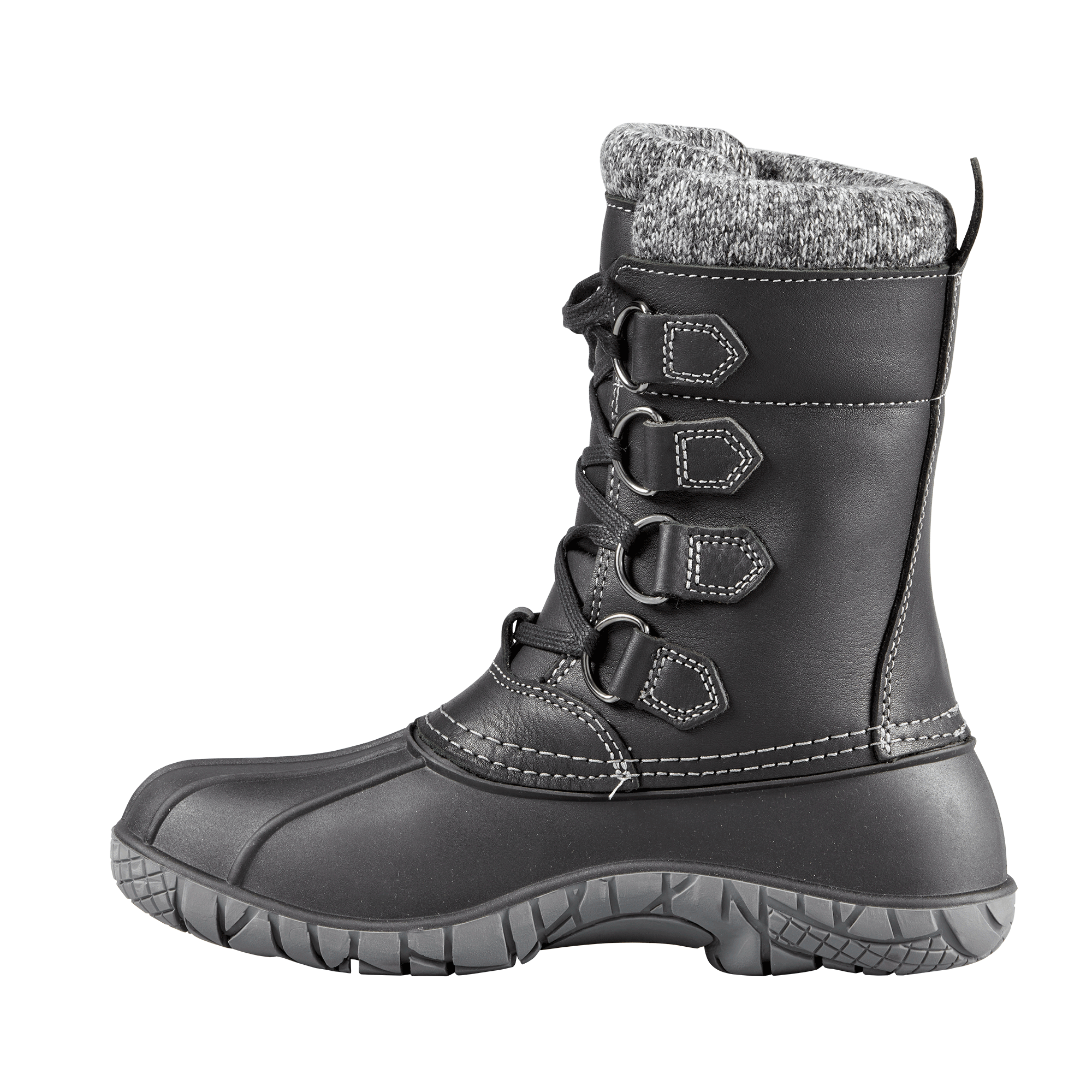 YELLOWKNIFE CUFF | Women's Boot - Medial || Black