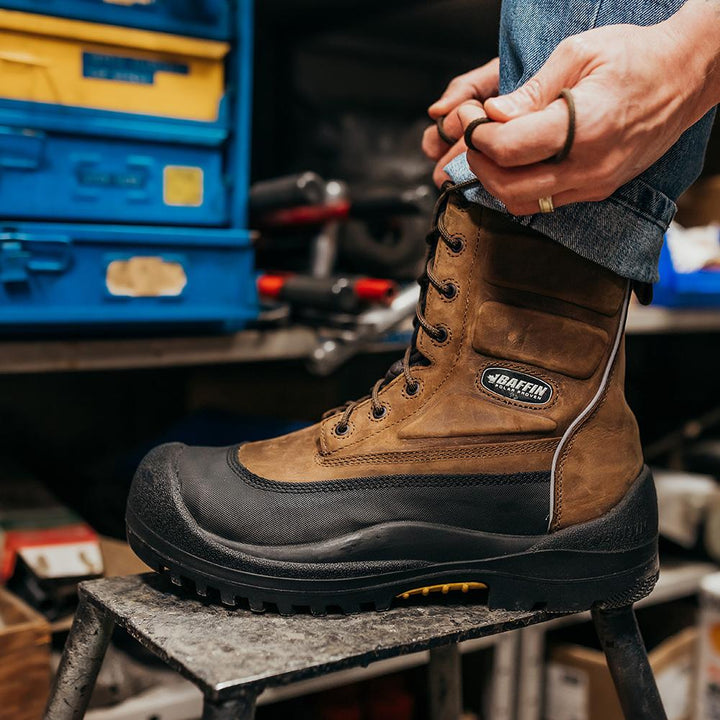 CLASSIC 8" (Safety Toe & Plate) | Men's Boot || Black