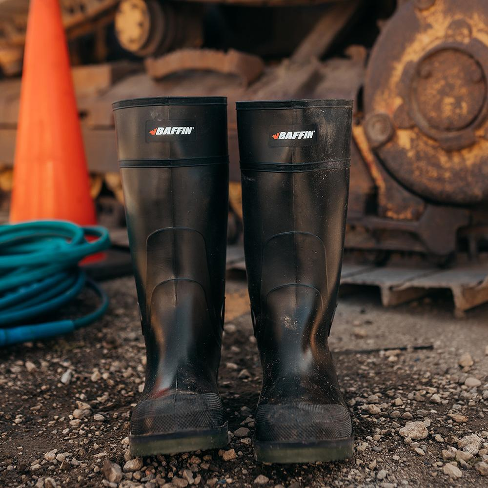 ENDURO (Safety Toe & Plate) | Men's Boot || Black/Green