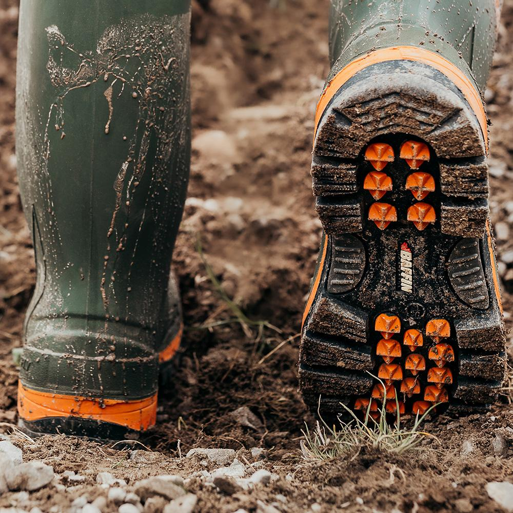 ICEBEAR (Safety Toe & Plate) | Unisex Boot || Forest/Orange/Black