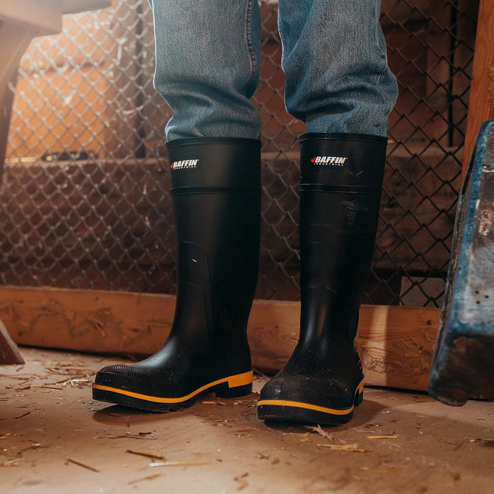 MAXIMUM (Safety Toe & Plate) | Men's Boot || Black/Yellow